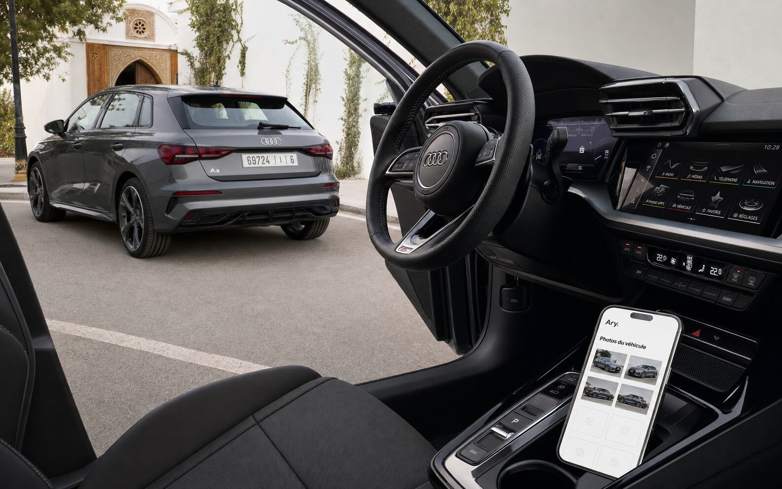 Audi A3 et interface de dépôt ARY